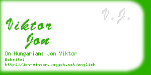 viktor jon business card
